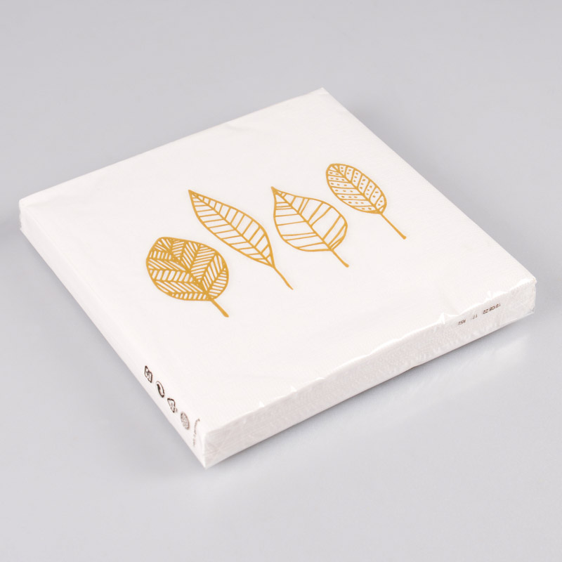 Lot de 20 serviettes 'Pure gold' 33x33cm L'Incroyable
